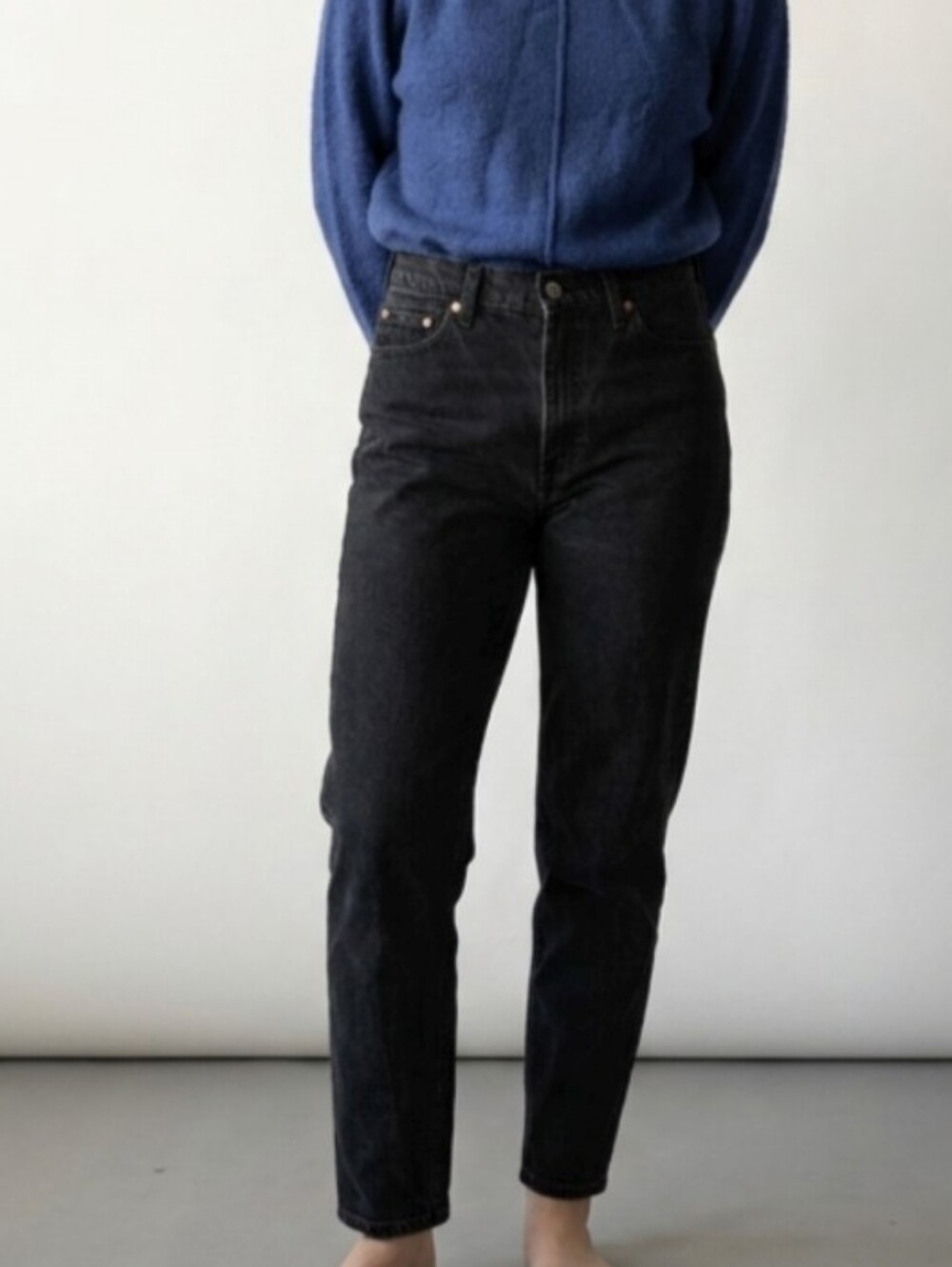 Vintage 90's Levi's 512 Red Tab Black Slim Straight Jeans Y2k